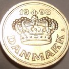 GEM UNCIRCULATED DENMARK 1998 25 ORE~FREE SHIP~