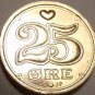 GEM UNCIRCULATED DENMARK 1998 25 ORE~FREE SHIP~