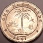 Rare Gem Unc Liberia 1941 Half Cent~Elephant Coin~Last Year Ever Minted~Free Shi