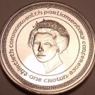 Massive Gem Unc Isle Of Man 1984 Crown~30th Parliamentary Conference~Free Ship~