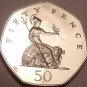 Huge Cameo Proof Great Britain 1982 50 Pence~107,000 Minted~Britannia~Free Ship
