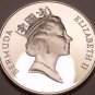 Rare Silver Cameo Proof Bermuda 1986 Dollar~21,872 Minted~Green Sea Turtle~Fr/Sh