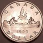 Gem Unc Silver Canada 1955 Voyageur Dollar~Mintage 268,105~Free Shipping