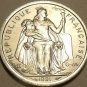 UNC FRENCH POLNESIA 1991 ONE FRANC~SEATED LIBERTY WITH TORCH~FREE SHIPPING*