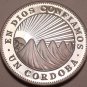 Large Rare Cameo Proof NicaraGua 1972 Cordoba~Radiant Sun~20k Minted~Free Sh