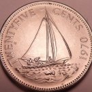 Rare Unc Bahamas 1970 25 Cents~Only 26,000 Minted~Bahaminian Sloop~Free Ship* Rare Unc Bahamas 1970 25 Cents~Only 26,000 Minted~Bahaminian Sloop~Free Ship*