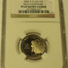 2000-S NGC CERTIFIED PROOF 69 ULTRA CAMEO NEW HAMPSHIRE STATE QUARTER~FREE SHIP~
