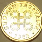 Gem Unc Finland 1968 Penni~Four Joined Loops~We Have Gen Unc Coins~Free Shipping