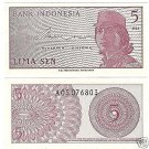 UNC INDONESIA 1964 5 SEN~GREAT PRICE~FREE SHIP INCLUDED