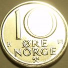 NORWAY 1991 BRILLIANT UNC 10 ORE~LAST YEAR~~FREE SHIP~~
