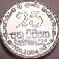 Gem Brilliant Unc Sri Lanka 2004 25 Cents~Fantastic Coin~Free Shipping