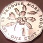 Rare Proof Jamaica 1976 F.A.O. Issue Cent~Only 24,000 Minted~Fantastic~Free Ship