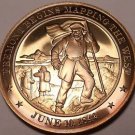 1842~FREEMONT MAPS THE WEST~DORR'S REBELLION~MASSIVE FRANKLIN MINT BRONZE~FR/SHI