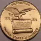 Humongous 52mm Solid Bronze Unc Bi-Centennial Medallion~Awesome~Free Shipping