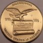 Humongous 52mm Solid Bronze Unc Bi-Centennial Medallion~Awesome~Free Shipping