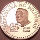 Rare Cameo Proof Philippines 1977 25 Sentimos~4,822 Minted~Free Shipping