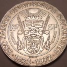 Unc Silver Austria 1972 50 Schilling~350th Anniversary Of Salzburg University~FS