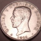 Scarce Silver Sweden 1.9.1.4 Krona~Only Time Minted With Date Like This~Free Shi