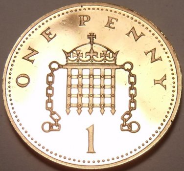 PROOF GREAT BRITAIN 1977 PENNY~COLLECT PROOF~FREE SHIP~
