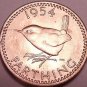 Rare Gem Unc Great Britain 1954 Farthing~Wren~Fantastic~Free Shipping