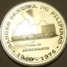 MASSIVE SILVER PROOF PHILIPPINES 1974 25 PISO~FREE SHIPING~