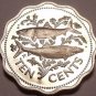 Rare Proof Bahamas 1978 10 Cents~Only 6,931 Minted~Free Shipping~Bone Fish
