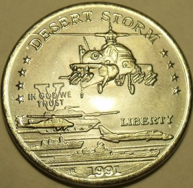 UNC 1991 HUTT RIVER PROVINCE FIVE DOLLARS~DESERT STORM~AH-64 APACHE HELICOPTER~