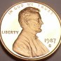 PROOF CAMEO 1987-S SUPER LINCOLN CENT~~FREE SHIP INC~~