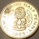 Rare Proof New Zealand 1965 Half Penny~Hei Tiki~25,000 Minted~Free Shipping Rare Proof New Zealand 1965 Half Penny~Hei Tiki~25,000 Minted~Free Shipping