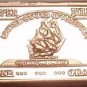 UNC .999 PURE COPPER 1 GRAM SHIP BAR~FREE SHIPPING~
