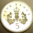 CAMEO PROOF GREAT BRITAIN 1994 5 PENCE~AWESOME~FREE SHIPPING~WE HAVE UK COINS~