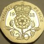 Proof Great Britain 1988 20 Pence~Super Cameo~Double 8's~Only 120k Minted~Fr/Shi