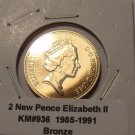 Gem Uncirculated 1988 2 Pence~Welsh Plume~Free Shipping