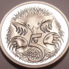 Cameo Proof Australia 1981 5 Cents~Short-Beaked Spiney Ant-Eater~Free Shipping