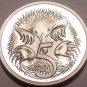Cameo Proof Australia 1981 5 Cents~Short-Beaked Spiney Ant-Eater~Free Shipping