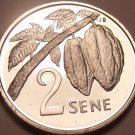 Rare Silver Proof Samoa 1974 2 Sene~Only 5,578 Minted~Nut Sprig~Free Shipping Rare Silver Proof Samoa 1974 2 Sene~Only 5,578 Minted~Nut Sprig~Free Shipping