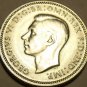 Scarce Unc Silver Australia 1943-S Shilling~Rams Head~George VI~Free Shipping~