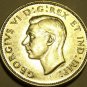 Unc Silver Canada 1943 25 Cents~Excellent~Free Shipping~See Our Silver Coins~