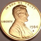 SUPER PROOF 1984-S LINCOLN CENT VERY TOUGH DATE FR/SHI