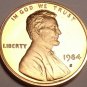 SUPER PROOF 1984-S LINCOLN CENT VERY TOUGH DATE FR/SHI