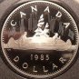 MASSIVE PROOF CANADA 1985 VOYAGEUR DOLLAR~EXCELLENT~F/S