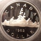 Cameo Proof Canada 1982 Dollar~180,908 Minted~Voyageur~Free Shipping Cameo Proof Canada 1982 Dollar~180,908 Minted~Voyageur~Free Shipping