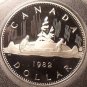 Cameo Proof Canada 1982 Dollar~180,908 Minted~Voyageur~Free Shipping