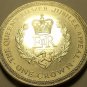Massive Unc Isle Of Man 1977 Crown~The Queens Silver Jubilee~Free Shipping