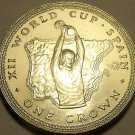 Gem Unc Isle Of Man 1982 Crown~XII World Cup Soccer In Spain~Italy Wins~Free Shi Gem Unc Isle Of Man 1982 Crown~XII World Cup Soccer In Spain~Italy Wins~Free Shi