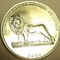 Gem Unc Congo 2004 One Franc~Papal Visit To Congo~Lion Coin~Free Shipping