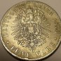 MASSIVE RARE PRUSSIA 1876-B 5 MARK~FANTASTIC~FREE SHIP~