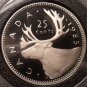 Gem Cameo Proof Canada 1985 25 Cents~157,037 Minted~Caribou~Free Shipping