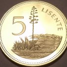 Rare Proof Lesotho 1979 5 Licente~10k Minted~Pine Among Hills~Free Shipping Rare Proof Lesotho 1979 5 Licente~10k Minted~Pine Among Hills~Free Shipping