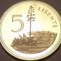 Rare Proof Lesotho 1979 5 Licente~10k Minted~Pine Among Hills~Free Shipping